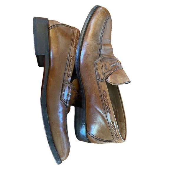 Johnston and Murphy Signature Series Brown Leather Loafer Size 8 Men’s - Picture 2 of 7